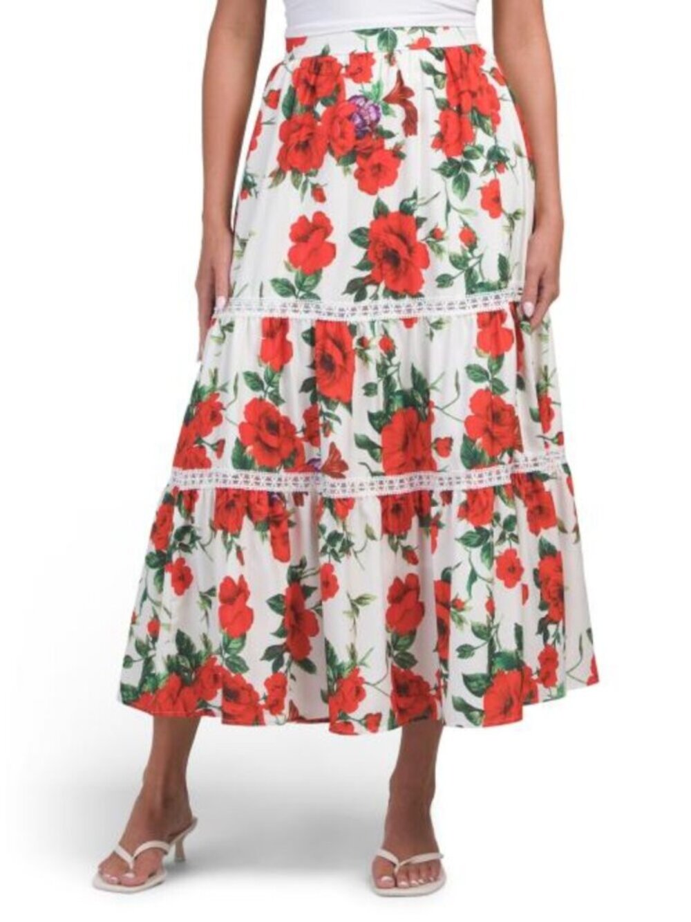 DALIA MACPHEE Floral Print Skirt